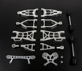 Alloy CNC Suspension A-arm set In Extended fit HPI BAJA RV KM 5B 5T 5SC