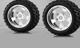 Rear Plastic Rim&Inside beadlock with Alu outside beadlock 2pcs For 1/5 Baja 5B