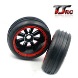 Front and Rear Wheel Tyres Set for 1/5 HPI ROVAN KM Baja 5B