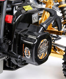 450 45CC Gasoline Engine Alloy Front Rear Arm with LED Light Symmetrical Steering RC 2WD Truck for RUFAN Rovan 1/5 Scale Baja 5B